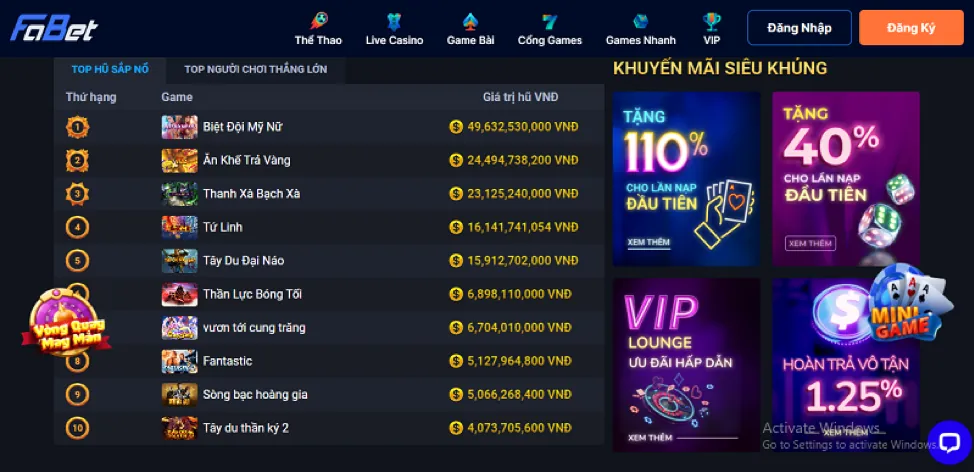 Người chơi vui mừng khi trúng jackpot lớn trên 789p APK